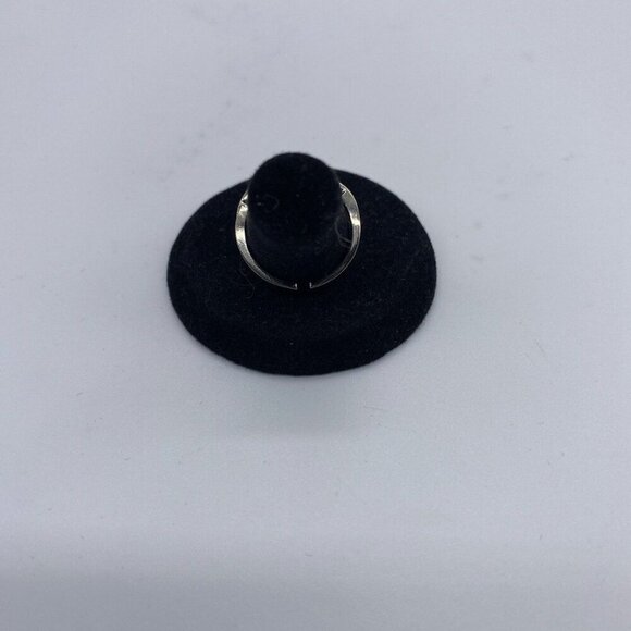 Bedazzled Braid Adjustable Bangle Ring Sliver Tone With Clear Stones for Women - Picture 4 of 4